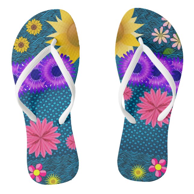 Tongs Floraux (Semelle)
