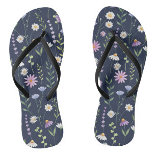 Tongs Flore Surface Motif-Fashion Fleurs de printemps