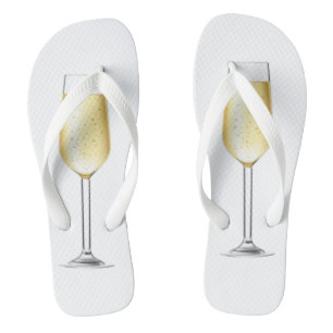 Tongs Flutes de Champagne Mariage Nouvel An