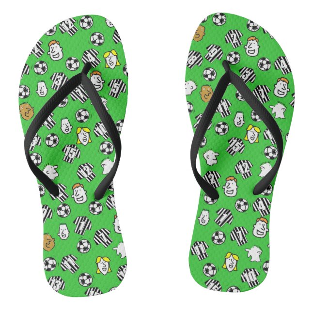 Tongs Football Thème Flip Flops dans vos Couleurs Club (Semelle)