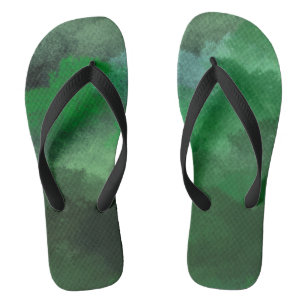 Tongs forest green