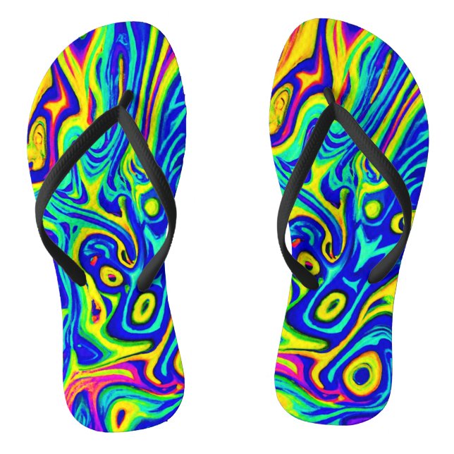 Tongs Formes d'art stylées de motifs (Semelle)