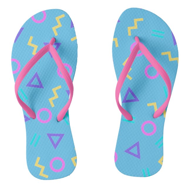 Tongs Formes géométriques de couleur Motif Flip Flops (Semelle)