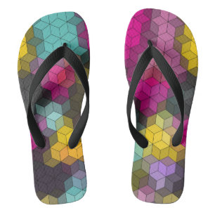 Tongs formes hexagones géométriques modernes Abstraites 