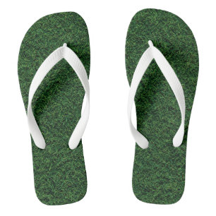 Tongs Fun Green Grass Adulte Flip Flops