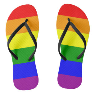 Tongs Gay Lesbian Pride du drapeau arc-en-ciel