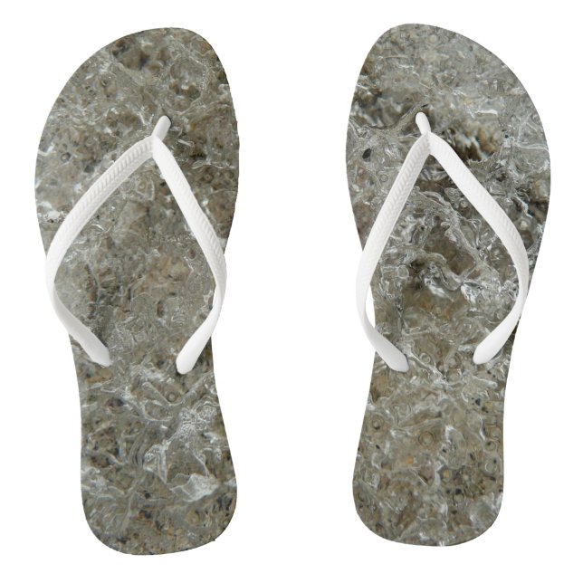 Tongs Glace glaciaire Texture nature Abstraite (Semelle)