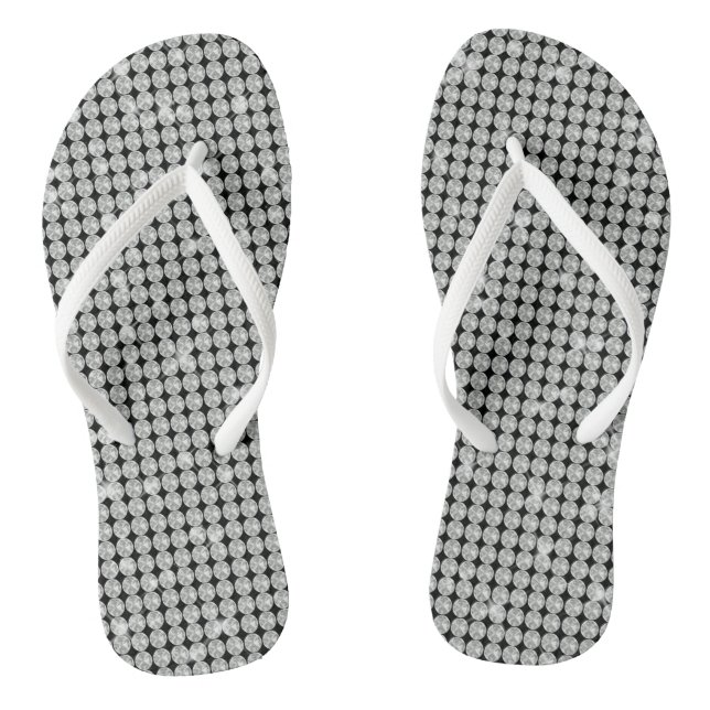 Tongs Glamour White Diamond  (Semelle)