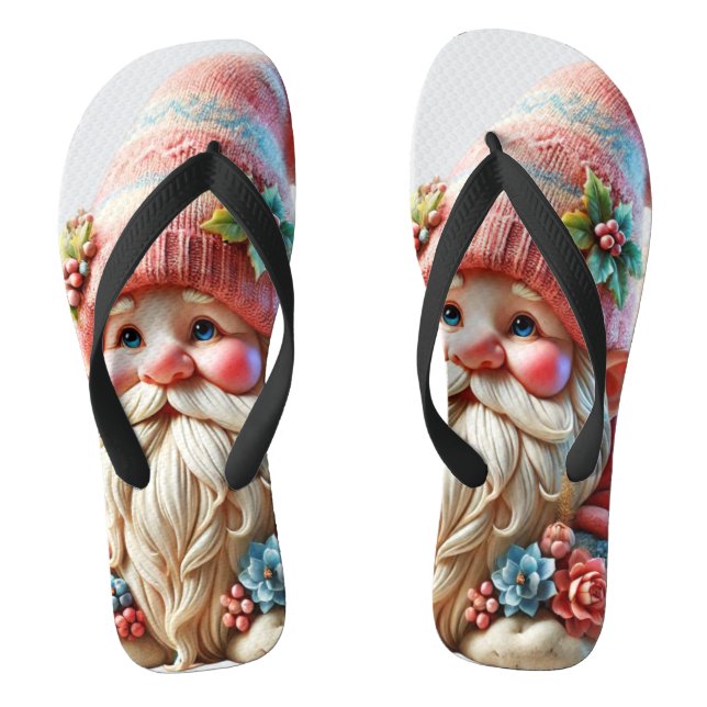 Tongs Gnome en fleurs  (Semelle)
