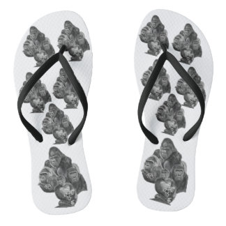 Tongs Gorilla Family  sandal (ゴリラ家族のサンダル）Gorilla Life