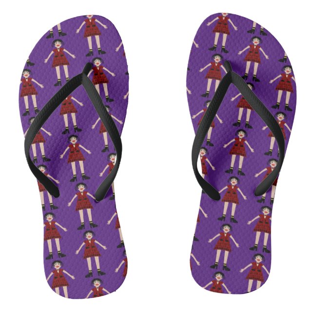 Tongs Gothique Halloween Vampire Lady Patterned (Semelle)