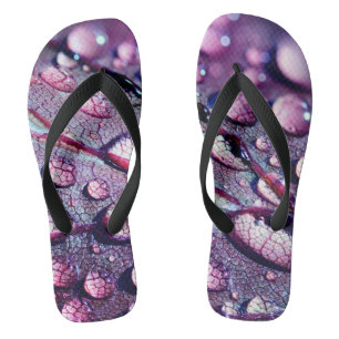 Tongs Gouttes Violettes