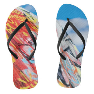 Tongs graffiti de planète