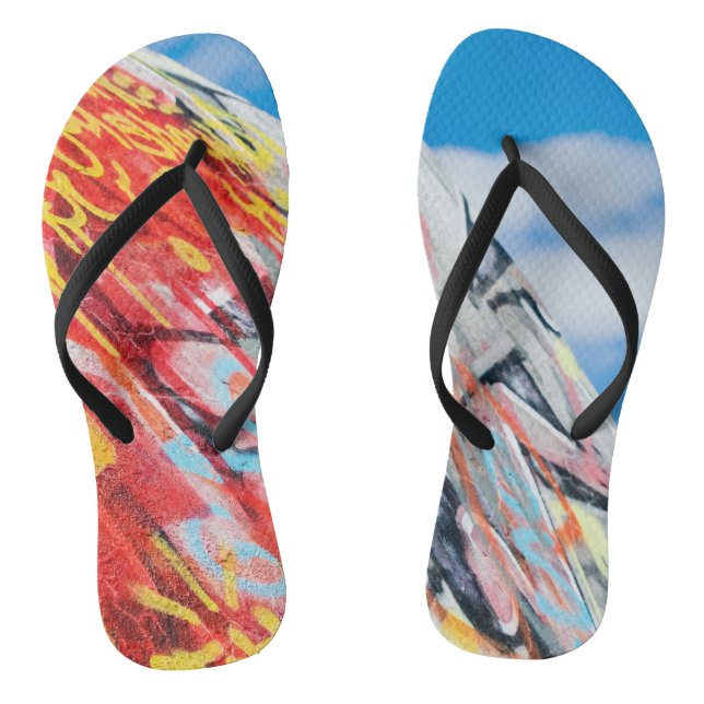 Tongs graffiti de planète (Semelle)