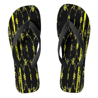 Tongs Graffiti jaune