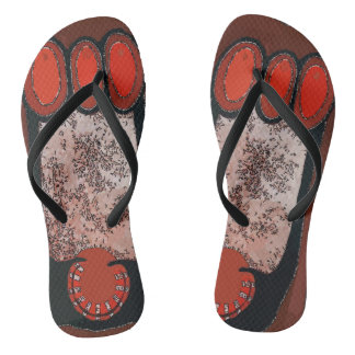 Tongs Grand Pied Abstrait