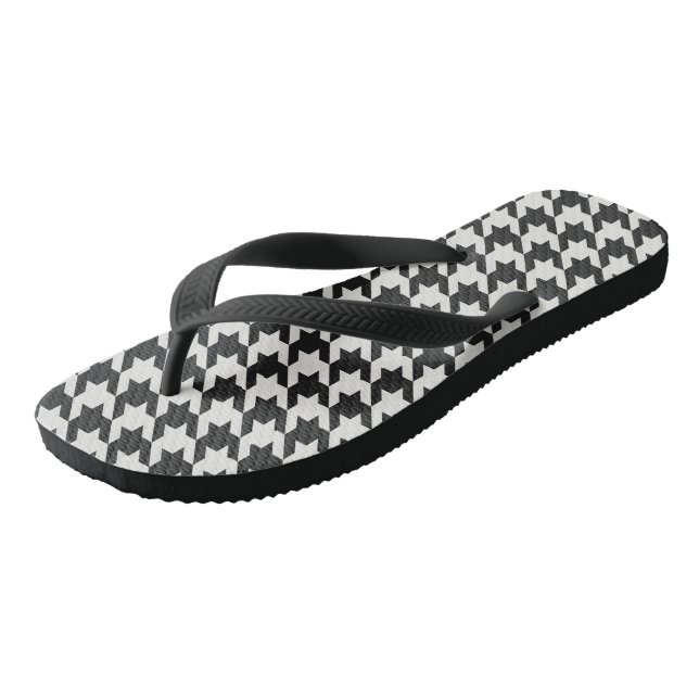 Tongs Grey Houndstooth (Incliné)