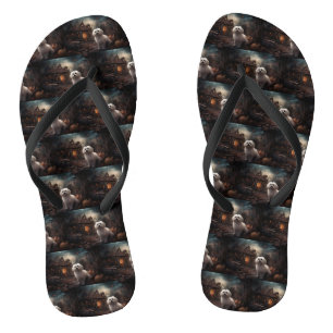 Tongs Halloween maltais effrayant