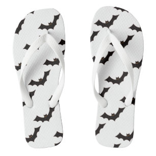 Tongs Halloween, motif de chauves-souris, farce ou frian