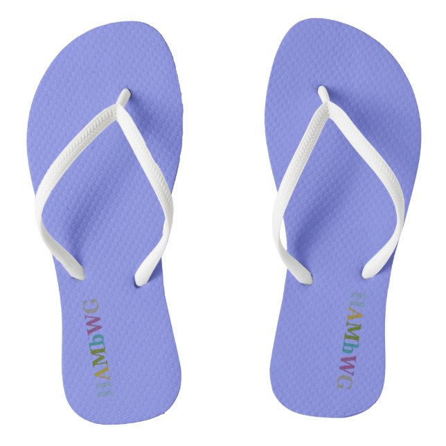 Tongs HAMbyWG - Flip-Flops - Periwinkle w Multi Logo (Semelle)