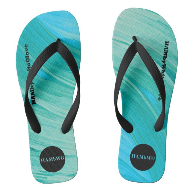 Tongs HAMbyWhiteGlove - Flip-Flops masculins - Aqua rich (Semelle)