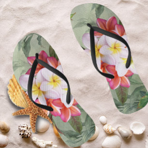 Tongs Hawaii Plumeria Blossoms Flip Flop