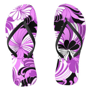 Tongs Hibiscus Jungle Hawaiian Tropical Floral