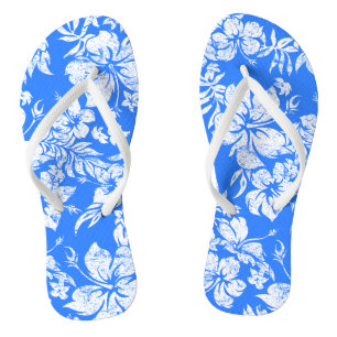 Tongs Hibiscus Pareau Distressed Vintage Hawaïen