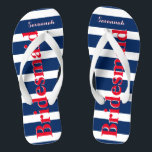 Tongs Homme d'honneur Rouge Blanc Bleu<br><div class="desc">Rouge moutarde Blanc et Bleu Motif - Changez dans n'importe quelle couleur en cliquant sur personnaliser. Et dis tout ce que tu veux. Faites-en un de ces flip flops qui ont VOTRE message sur eux. Parlez de la plage !</div>