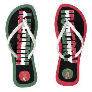 Tongs Hongrie Drapeau superbe patriotique