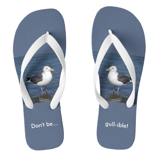 Tongs Humour De Mouettes A Pattes Glouillantes Zazzle Fr
