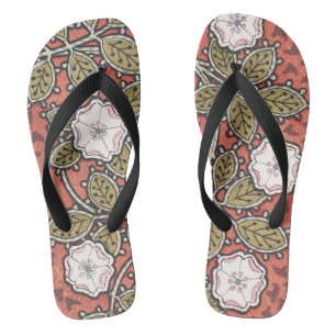 Tongs Illustration de fleur d'art de rose sauvage vintag