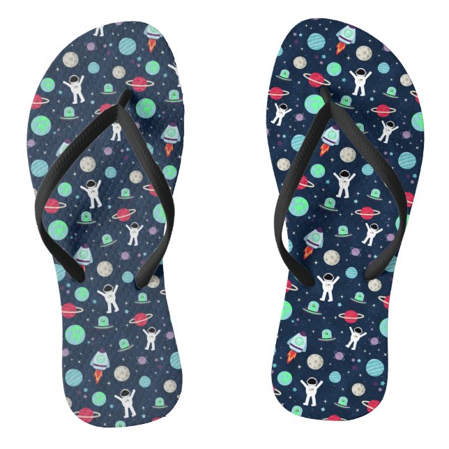Tongs illustration de motif spatial (Semelle)