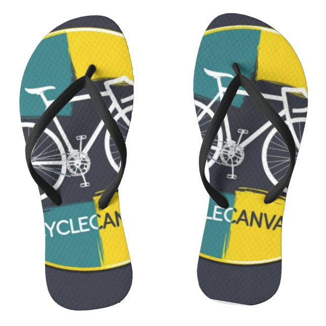 Tongs Illustration de vélo minimaliste –  (Semelle)