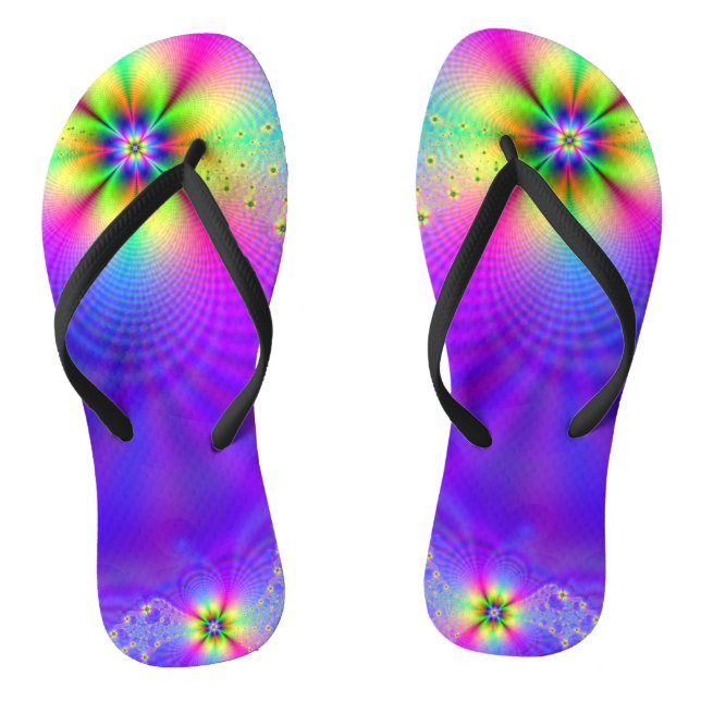 Tongs imaginaire multi-fleurs Abstrait (Semelle)