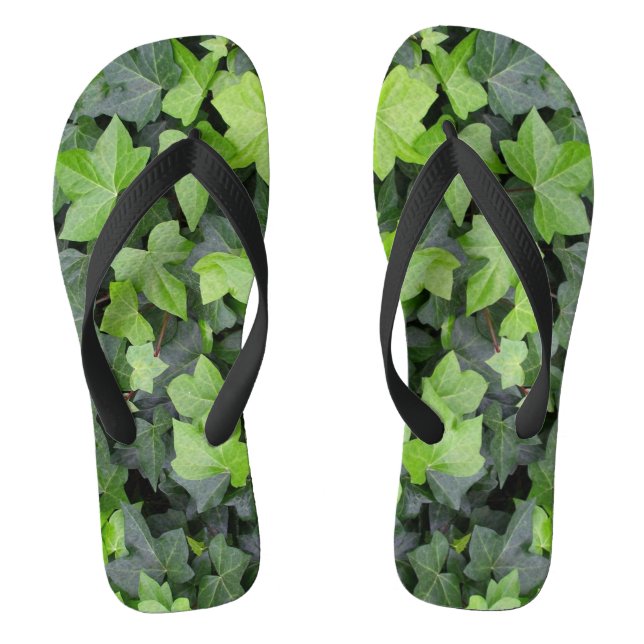Tongs Impression botanique verte Ivy (Semelle)