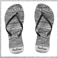 Impression tribale en noir et blanc cool