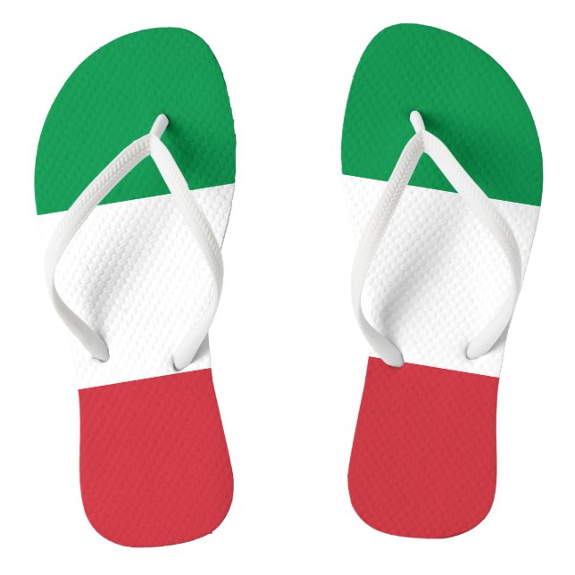 Tongs Italie Drapeau Patriotique Italien (Semelle)