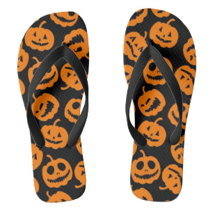 Tongs Jack O'Lantern   Treat Trick Citrouille d'Hallowee