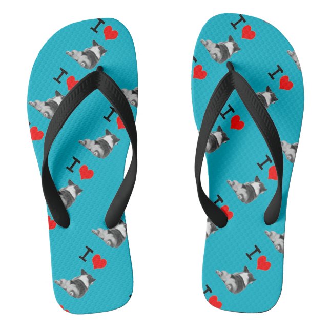 Tongs J'aime des bouts de corgi (Semelle)