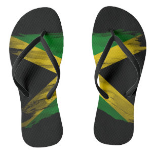 Tongs Jamaica flag brush stroke, flag national