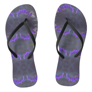Tongs Jardin Floral Violet