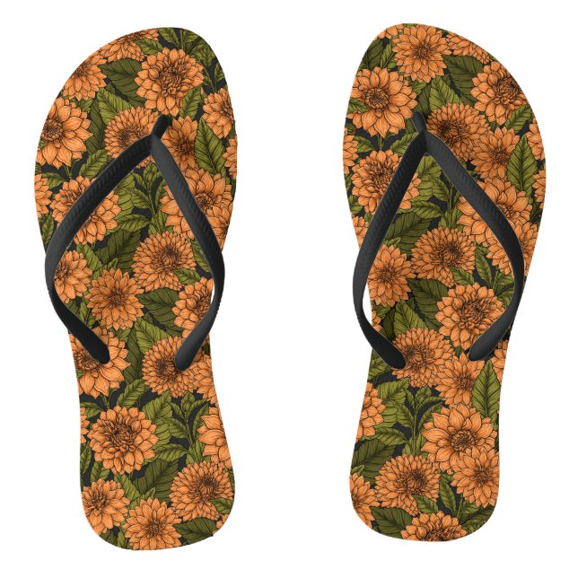 Tongs Jardin Orange Dahlia (Semelle)