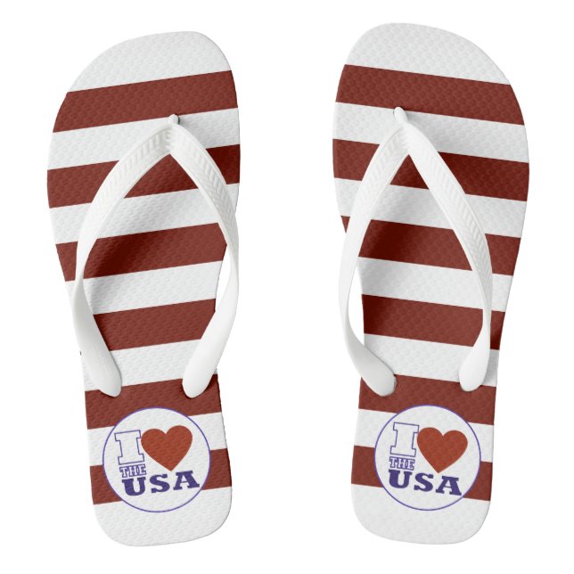Tongs Je "Coeur" Les Etats-Unis (Semelle)