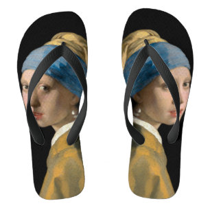 Tongs Johannes Vermeer - Jeune fille au collier de perle