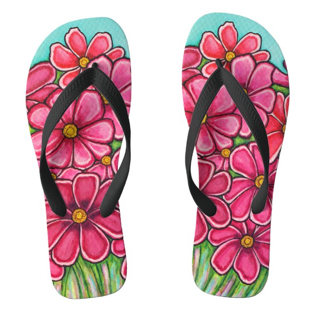 Tongs Joli en Cosmos rose Flip Flops par Lisa Lorenz (Semelle)