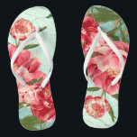 Tongs Joli Retro Flower Mode Chintz Peony n Bird<br><div class="desc">Les accessoires de mode assortis font un cadeau parfait pour une Douche Couple ou une Fête des mariées Party Present pour la mariée qui utilise cette suite d'invitation. Des pivoines à fleurs modernes et joliment rétro aux couleurs vives et fraîches, parfaites pour les mariages du printemps ou de l'été. Cette...</div>
