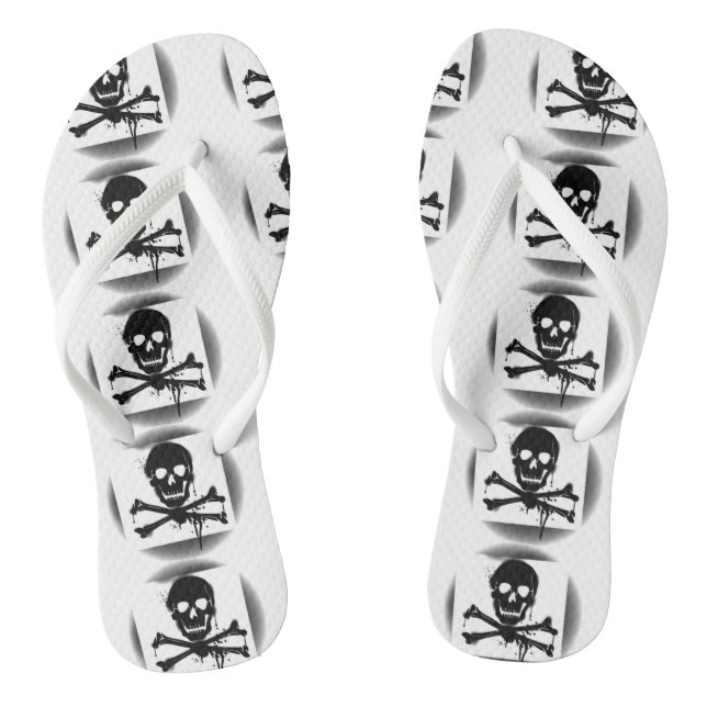 Tongs Jolly roger du Drapeau pirate (Semelle)