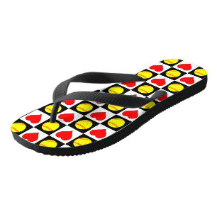 Tongs Joueur de softball rapide pour filles mignonnes