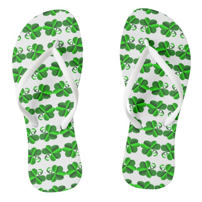 Tongs Jour de St Patrick. Oxalide petite oseille de (Semelle)